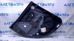 Door trim card rear right Jeep Renegade 15 - black with black insert cloth, armrest black cloth, under tweeter, speaker cover beige, scuffs, scratches