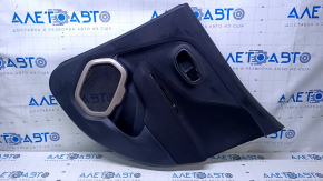 Door trim card rear right Jeep Renegade 15 - black with black insert cloth, armrest black cloth, speaker cover beige, scuffs, scratches