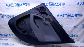 Door trim card rear right Fiat 500X 16-17 black with gray insert leather, armrest gray leather, under the tweeter, scuffs, scratches