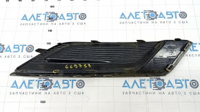 Front bumper grille left Ford Fusion mk5 17-18 without fog lights, structure, molding silver, sand, broken fasteners