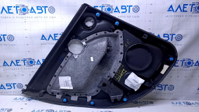 Door trim card rear right Fiat 500X 16-17 black with gray insert leather, armrest gray leather, under the tweeter, scuffs, scratches