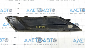 Front bumper grille right Ford Fusion mk5 17-18 without fog lights, structure, molding silver, sand