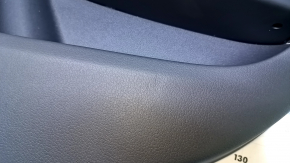 Door trim card rear right Audi A4 B8 13-16 rest black, sedan BANG & OLUFSEN, armrest black rubber, insert leather black, molding gray structure, scratch, broken fastener, dents