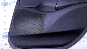 Door trim card rear right Acura ILX 13-15 black with black insert leather, armrest black leather, scuffs, dent