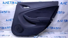 Door trim card rear right Chevrolet Volt 16- black, armrest black rubber, scuffs, scratches
