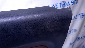 Door trim card rear right Fiat 500L 14- black with brown insert leather, armrest brown leather, scratches, abrasions, bumps