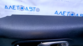 Door trim card rear right Fiat 500L 14- black with beige insert leather, armrest beige leather, scratches, abrasions, bump