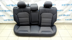 Rear row of seats 2 row Kia Niro 17-19 HEV, PHEV combined black, leather + cloth, worn leather