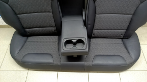 Rear row of seats 2 row Kia Niro 17-19 HEV, PHEV combined black, leather + cloth, worn leather