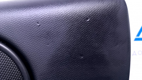 Door trim card rear right Mini Cooper Countryman R60 10-16 black with black insert plastic, armrest black rubber, molding gray structure, scratches, dents, scuffs, bumps