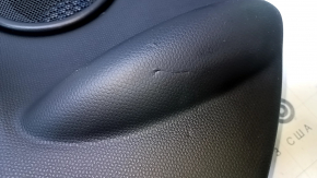 Door trim card rear right Mini Cooper Countryman R60 10-16 black with black insert plastic, armrest black rubber, molding gray structure, scratches, dents, scuffs, bumps