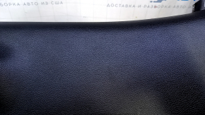 Door trim card rear right Jeep Compass 17- black with black insert leather, armrest black leather with brown stitching, scratches, abrasions