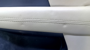 Door trim card rear right Dodge Journey 11- beige with beige insert leather, armrest beige leather, scratches, abrasions, dents