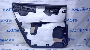 Door trim card rear right Dodge Journey 11- beige with beige insert leather, armrest beige leather, scratches, abrasions, dents