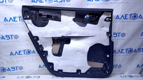 Door trim card rear right Dodge Journey 11- beige with beige insert leather, armrest beige leather, scratches, abrasions
