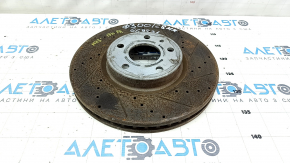 Front right brake disc Ford Fusion mk5 13-20 300/28mm perforated, rusty