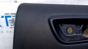 Door trim card rear right Dodge Journey 11- black with black insert leather, armrest black leather, scratches, abrasions, dents, bumps