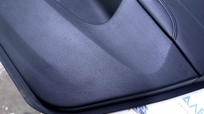 Door trim card rear right Dodge Journey 11- black with black insert leather, armrest black leather, scratches, abrasions, dents, bumps