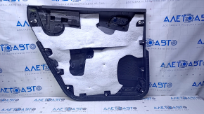 Door trim card rear right Dodge Journey 11- black with black insert leather, armrest black leather, scratches, abrasions, dents, bumps