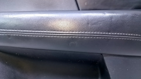 Door trim card rear right Dodge Journey 11- black with black insert leather, armrest black leather, scratches, abrasions, dents, bumps, scuffs