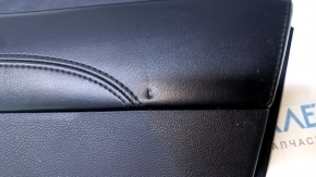 Door trim card rear right Dodge Journey 11- black with black insert leather, armrest black leather, scratches, abrasions, dents, bumps, scuffs