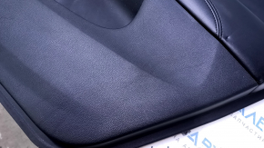 Door trim card rear right Dodge Journey 11- black with black insert leather, armrest black leather, scratches, abrasions, dents, bumps, scuffs