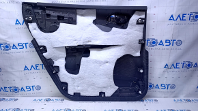 Door trim card rear right Dodge Journey 11- black with black insert leather, armrest black leather, scratches, abrasions, dents, bumps, scuffs