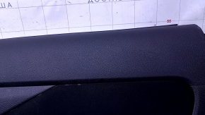 Door trim card rear right Mitsubishi Outlander 14-21 black with black insert cloth, armrest black cloth, scratches, abrasions