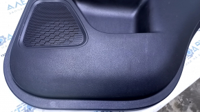 Door trim card rear right Mitsubishi Outlander 14-21 black with black insert cloth, armrest black cloth, scratches, abrasions