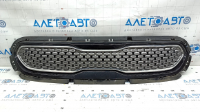 Radiator grill grill Kia Niro 17-19 HEV, PHEV without radar, chrome + black gloss, sand