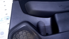 Door trim card rear right Subaru Legacy 15-19 black with black insert cloth, armrest black leather, molding gray structure, dents, abrasions, scratches