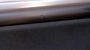 Door trim card rear right Subaru Legacy 15-19 black with black insert cloth, armrest black leather, molding gray structure, scuffs, abrasions, scratches