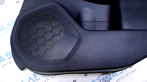 Door trim card rear right Subaru Legacy 15-19 black with black insert cloth, armrest black leather, molding gray structure, scuffs, scratches