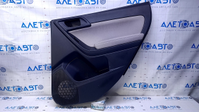 Door trim card rear right Subaru Forester 14-18 SJ black with gray insert cloth, armrest gray cloth, scratches, abrasions