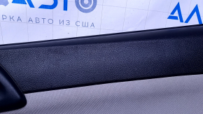 Door trim card rear right Subaru Forester 14-18 SJ black with gray insert cloth, armrest gray cloth, scratches, abrasions