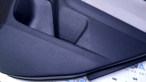 Door trim card rear right Subaru Forester 14-18 SJ black with gray insert cloth, armrest gray cloth, scratches, abrasions