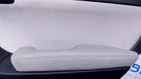 Door trim card rear right Subaru Forester 14-18 SJ black with gray insert cloth, armrest gray leather, scratches, abrasions, for dry cleaning