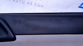 Door trim card rear right Subaru Forester 14-18 SJ black with gray insert cloth, armrest gray leather, scratches, abrasions, for dry cleaning