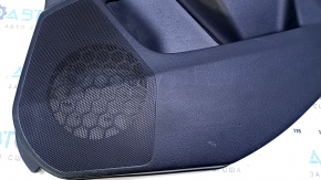 Door trim card rear right Subaru Forester 14-18 SJ black with gray insert cloth, armrest gray leather, scratches, abrasions, for dry cleaning