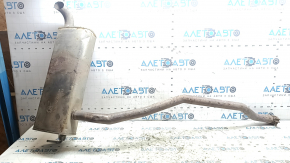 Muffler rear part with barrel Jeep Renegade 15- awd dented, rusty
