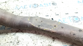 Muffler rear part with barrel Jeep Renegade 15- awd dented, rusty