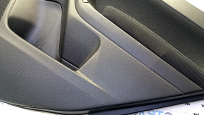 Door trim card rear right Subaru Forester 14-18 SJ black with black insert cloth, armrest black cloth, scratches, broken crepe, abrasions