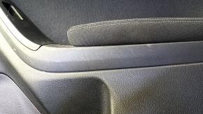Door trim card rear right Subaru Forester 14-18 SJ black with black insert cloth, armrest black cloth, scratches, broken crepe, abrasions