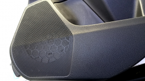 Door trim card rear right Subaru Forester 14-18 SJ black with black insert cloth, armrest black cloth, scratches, broken crepe, abrasions