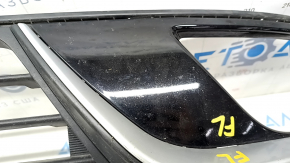 Lower grille of front bumper Kia Niro 17-19 HEV, PHEV under fog lights, without radar, cracks, break, sand