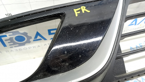 Lower grille of front bumper Kia Niro 17-19 HEV, PHEV under fog lights, without radar, cracks, break, sand