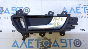 Door handle inner rear right Audi A4 B8 08-16 gray