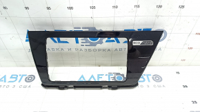 Front panel trim monitor frame Kia Niro 17-22 HEV black gloss, worn