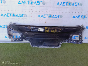 Rear panel Audi A4 B9 17- 2 parts, black, on the body
