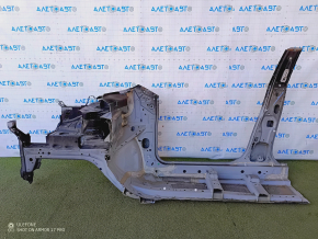 Front right quarter Nissan Rogue 14-20 black, sawn off, with central pillar, non-standard